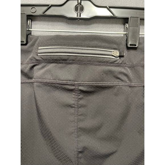 Athleta women's black capri athletic leggings sz m activewear sportswear - Picture 4 of 5